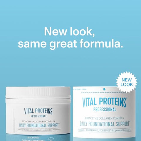 Vital Proteins Professional Daily Foundational Support 12G Bioactive Collagen Peptides Reduces Fine Lines & Wrinkles Supports Joint Mobility