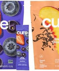 Cure Hydration Performance Bundle Plantbased Electrolyte Energy Mix No Sugar 100Mg Caffeine Nongmo Vegan Dehydration Relief 14Pack Each: Peach Tea & Acai Berry
