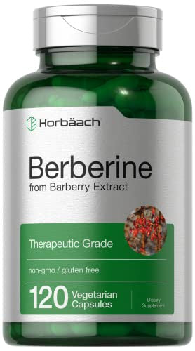Horbaach Berberine Hcl Supplement 120 Capsules 500Mg