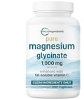 Micro Ingredients Pure Magnesium Glycinate 1000Mg 300 Capsules 100 Chelated For Max Absorption Enhanced With Vitamin C Only Uses Active Ingredients