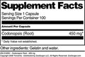 Terravita Codonopsis Root - 450 Mg (100 Capsules, Zin: 516591) - 2 Pack