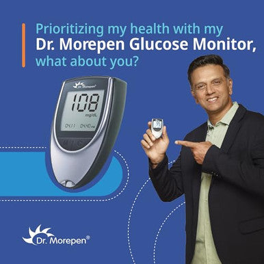 Dr.Morepen Dr. Morepen Bg-03 Gluco One Glucometer 25 Strips (Multicolor)