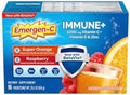 EmergenC Immune+ 1000 Mg Vitamin C + Vitamin D and Zinc (Super Orange 60 Ct/Raspberry 30Ct) 90 Packets