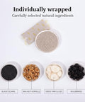 SODGHYTR-Black Sesame Walnut Yam Mulberry Paste-Chinese Cuisine, Breakfast Quick brewing (500 g) /17.64oz/containing 10 Small Bags/Ã©Â»â€˜Ã¨Å ÂÃ©ÂºÂ»Ã§Â³Å