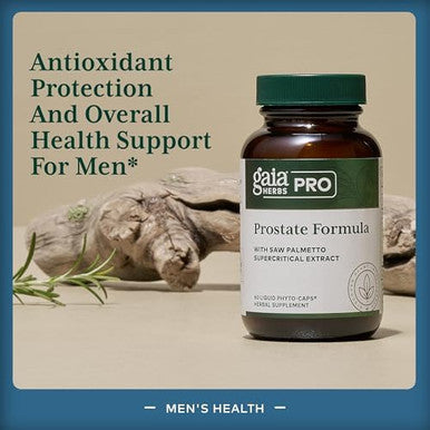 Gaia Herbs Pro Prostate Formula Supplement Supports Prostate Health Antioxidant Support With Green Tea White Sage Pomegranate & Stinging Nettle Root 60 Liquid Phytocaps (30 Servings)