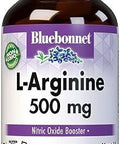 Bluebonnet Nutrition Larginine 500Mg Form Amino Acid Nitric Oxide Precursor Soy Gluten Nongmo Kosher 50 Vegetable Capsules 50 Servings