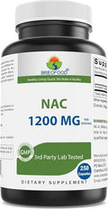 Brieofood Nac Supplement N-Acetyl Cysteine 1200 Mg Per Serving 250 Capsules - Immune Support Supplement