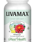 Maxi Health Livamax Liver Formula With Milk Thistle And Dandelion Root 60 Capsules Kosher Qliv