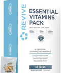 Revive Md Essential Vitamin Packs For Men & Women " Daily Multivitamin Packets With Arjuna & Turmeric Extract " Supports Heart Joint & Organ Health " Travelfriendly Vitamin Supplement (30 Servings)