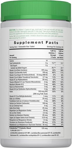 Lil' Sprouts Kids Multivitamin With Probiotics 50 Chewable