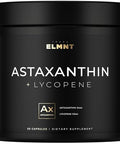 Terra Elmnt Astaxanthin 24Mg Lycopene 50Mg Clinical Strength Carotenoids Skin Supplement W. 100 Natural From Microalgae - Best Astaxanthin Supplements For Skin Health & Pigmentation - Astaxantina