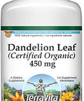 Terravita Dandelion Leaf (Certified Organic) - 450 Mg (100 Capsules, Zin: 517633) - 2 Pack