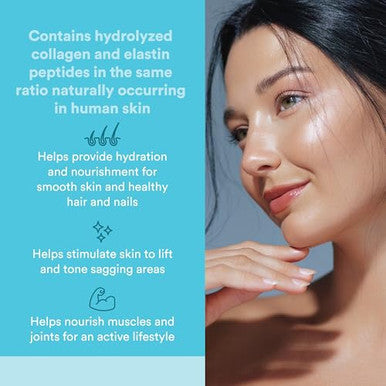 Natural Factors Total Body Marine Collagen Bioactive Peptides Powder For Healthy Skin Hair & Joints Unflavored 4.8 Oz