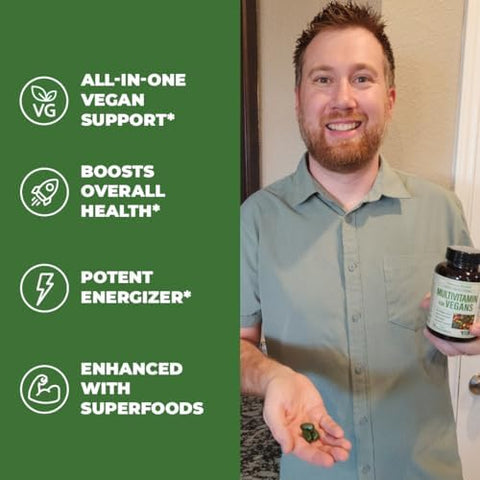 Vimerson Health Vegan Multivitamins for Vegans and Vegetarians and Multivitamin for Women