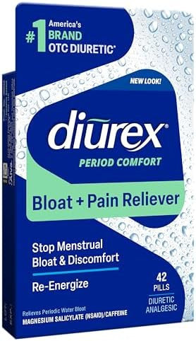 Diurex Water Pills + Pain Relief Relieve Water Bloat Cramps and Fatigue 42 Count