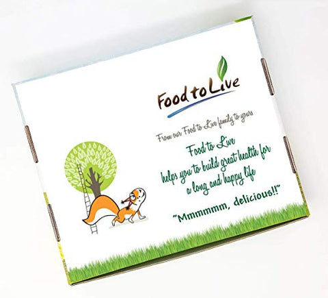 Food to Live Organic Super Seeds in a Gift Box - Hemp Seeds, White Quinoa, Amaranth, Brown Basmati Rice, and Chia Seeds