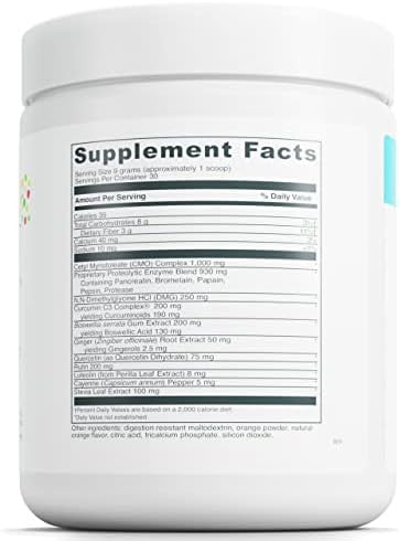 Davinci Little Enzflame Kids Powder Drink Mix Supplement To Support Muscle And Joint Comfort Mobility And Immune Health With Calcium Sodium Enzymes Dmg Orange Flavor 30 Servings