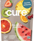 Cure Hydration Plantbased Electrolyte Drink Mix No Added Sugar Fsahsa Dehydration Relief Powder Made With Coconut Water Nongmo Vegan 28 Packets Tropical Variety Pack