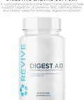 Revive Md Digest Aid Digestive Support Supplement For Men & Women - Comprehensive Digestive Enzyme Blend With Probiotics & Prebiotics For Gut Health & Healthy Digestion - 90 Capsules