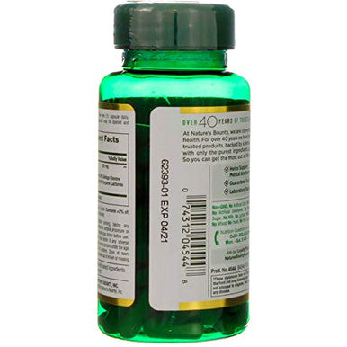 Nature's Bounty Ginkgo Biloba Double Strength 120 Mg 100 Capsules Pack Of 2