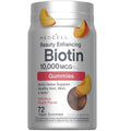 Neocell Biotin 10000Mcg Gummies 72 Count Beauty Enhancing Supplement Hair Skin And Nails Peach Flavor