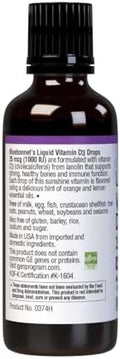 Bluebonnet Liquid Vitamin D3 Drops 1000 Iu Citrus Transparent Scented 1 Fl Oz