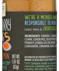 Frontier Co-op Indian Curry Seasoning, 1.87 Ounce Bottle, Complex Flavor with Turmeric, Coriander and Lemon