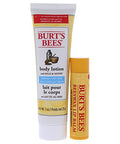 Burts Bees Hive Favorites Kit - Beeswax Unisex 0.15Oz Beeswax Lip Balm With Vitamin E And Peppermint 1Oz Body Lotion With Milk Honey 2 Pc Multi-Colored