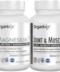 Organixx Magnesium Glycinate (60 Caps) and Joint and Muscle Care Turmeric (60 Caps) Bundle