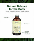Flora High Lignan Flax Oil Provides Benefits of Essential Fatty Acids (EFAs) with Lignans Contains Omega3 6 and 9 Organic NonGMO and GlutenFree Keep Chilled 8.5 fl. oz. Bottle