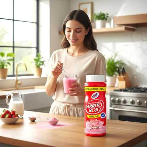 Kola Granulada ÃƒÂ¢Ã¢â€šÂ¬Ã¢â‚¬Å“ Tarrito Rojo de Fresa ÃƒÂ¢Ã¢â€šÂ¬Ã¢â‚¬Å“ Instant Strawberry Flavored Powdered Drink Mix ÃƒÂ¢Ã¢â€šÂ¬Ã¢â‚¬Å“ 380g