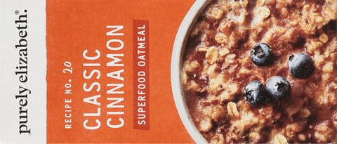 Purely Elizabeth, Superfood Vegan Oatmeal, Classic Cinnamon, 9.12 Oz, 6 Packets