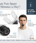 Expand-A-Lung ( ) Breathing Exercise Fitness Trainer | Inspiratory Muscle Strength Tool | Breathe Easier With Stronger Lungs | Dual-Way Inhale-Exhale Adj. Resistance Settings 2 Pack