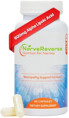 Nervereverse Nutrition For Nerves Nervereverse Neuropathy Support Formulaalpha Lipoic Acid 600Mgextra Strength Benfotiamine B12 B9 B6 And D3 Nerve Energy And Metabolism Supportvegan60 Capsulesone Month