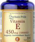Puritan'S Pride Vitamin E 450 Mg Supports Immune Function Capsule 100 Count