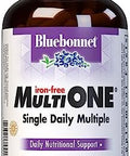 Bluebonnet Nutrition Multi One (Iron ) Vegetable Capsules Complete Full Spectrum Multiple B Vitamins General Health Gluten Milk Kosher 120 Count