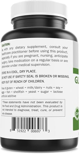 Brieofood Glutathione (Reduced) 500Mg Per Serving - 120 Capsules - Immune Support Supplement - Collagen & Antioxidant Support