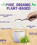 Pyure Organic Plant-Based Sweetener | 1:1 Sugar Replacement | Made with Allulose, Monk Fruit & Stevia | No Erythritol | Keto, Diabetic & Vegan Friendly | USDA Organic, Non-GMO | 9 oz