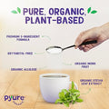 Pyure Organic Plant-Based Sweetener | 1:1 Sugar Replacement | Made with Allulose, Monk Fruit & Stevia | No Erythritol | Keto, Diabetic & Vegan Friendly | USDA Organic, Non-GMO | 9 oz