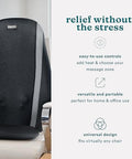 Homedics Shiatsu Massage Cushion With Soothing Heat Deep-Kneading Massage Targets Pressure Points All Over Back Soothing Heat Relax Overworked Muscles Release Tension Reduce Back Pain