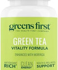 Greens First Green Tea Vitality Formula Enhanced With Moringa Antioxidantrich For Clean Energy Vegan & Gluten Powerful Blend For Energy & Overall Wellness (60 Capsules)