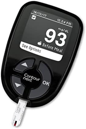 Ascensia Contour Next Blood Glucose Monitoring System " Allinone Kit For Diabetes With Glucose Monitor And 20 Test Strips For Blood Sugar & Glucose Testing