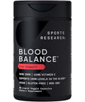 Sports Research Blood Balance Iron Supplement - 36 Mg Iron Folate & Vitamin C For Absorption - Red Blood Cell Support For Women & Men - Vegan Certified Non-Gmo Gluten-Free 90 Capsules