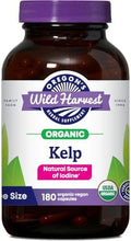Oregon'S Wild Harvest Kelp Herbal Supplement Vegan Capsules Natural Source Of Iodine Usda Organic 180 Count
