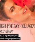Happy Aging Marine Collagen Peptides Glow Shot 10000Mg - Liquid Collagen For Women With Liposomal Delivery - Promotes Skin Hydration Elasticity & Radiance - Supports Hair & Nails 10 Shots