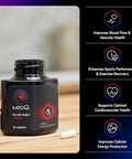 Mitoq +Heart Premium Coq10 Antioxidant - Contains Mitoquinol Mesylate Magnesium L-Carnitine & Vitamin D3 - Supports Cardiovascular And Circulatory Health & Cell Vitality (60 Capsules)