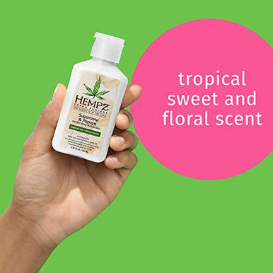 Hempz Herbal Body Moisturizer For Women With 100% Pure Hemp Seed Oil Sugarcane & Papaya 2.25 Fl. Oz. - Moisturizing Lotion With Shea Butter Vitamins A B & C For Dry Skin - Premium Women'S Lotion