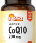 Sundance Coq10 200Mg Softgels 60 Count With Black Pepper Extract Nongmo & Gluten Supplement