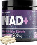 Nad+ Supplement - Nicotinamide Riboside, Resveratrol, Nad Plus 900Mg For Men And Women, Nr Supplement For Energy Anti-Aging Focus, 80 Capsules