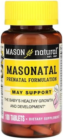 Mason Natural Masonatal Prenatal Formulation 100 Tablets